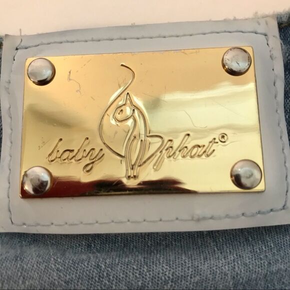 Baby Phat Cuffed Cropped Jeans sz 5 - Picture 5 of 9